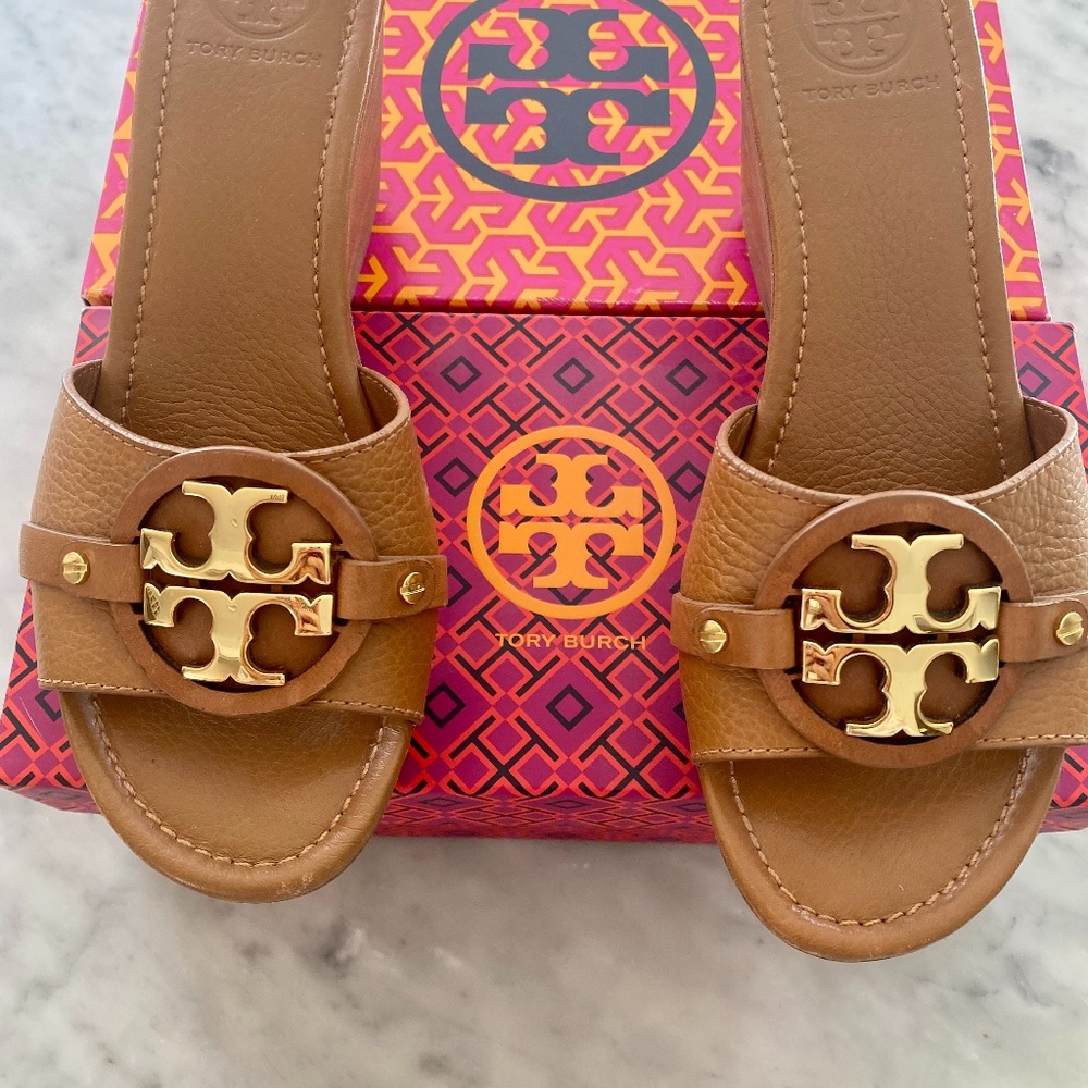 Tory Burch Patti Wedge Slides Sandals